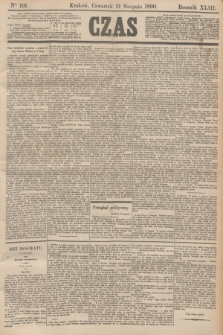 Czas. R.43, Ner 191 (21 sierpnia 1890)