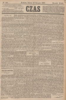 Czas. R.43, Ner 193 (23 sierpnia 1890)