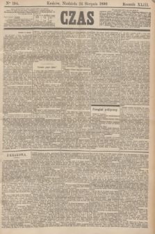 Czas. R.43, Ner 194 (24 sierpnia 1890)