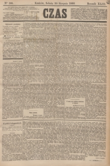 Czas. R.43, Ner 199 (30 sierpnia 1890)