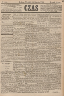 Czas. R.43, Ner 200 (31 sierpnia 1890)
