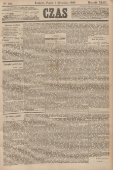 Czas. R.43, Ner 204 (5 września 1890)