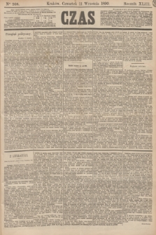 Czas. R.43, Ner 208 (11 września 1890)