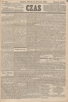 Czas. R.43, Ner 212 (16 września 1890)