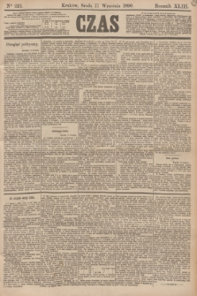 Czas. R.43, Ner 213 (17 września 1890)