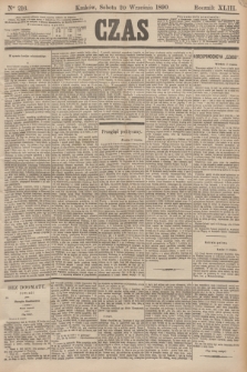 Czas. R.43, Ner 216 (20 września 1890)