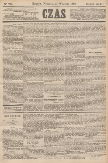 Czas. R.43, Ner 217 (21 września 1890)