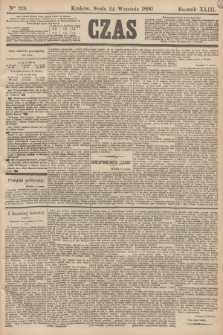 Czas. R.43, Ner 219 (24 września 1890)