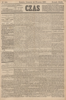 Czas. R.43, Ner 220 (25 września 1890)