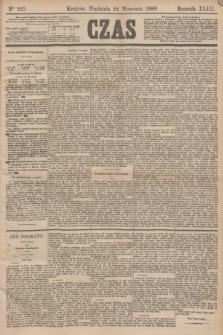Czas. R.43, Ner 223 (28 września 1890)