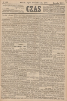 Czas. R.43, Ner 233 (10 października 1890)