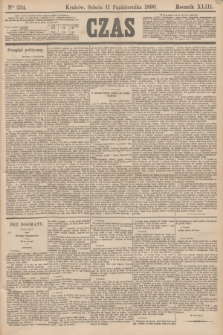 Czas. R.43, Ner 234 (11 października 1890)