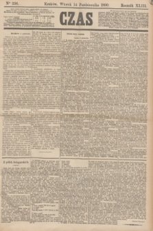 Czas. R.43, Ner 236 (14 października 1890)