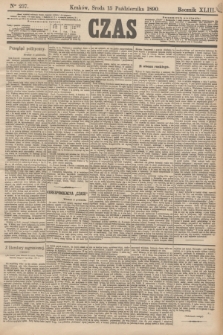 Czas. R.43, Ner 237 (15 października 1890)