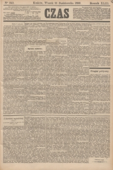 Czas. R.43, Ner 242 (21 października 1890)