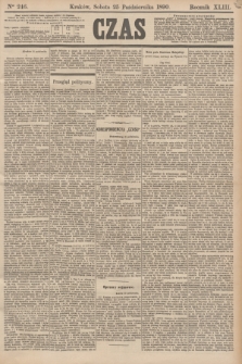 Czas. R.43, Ner 246 (25 października 1890)