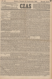 Czas. R.43, Ner 247 (26 października 1890)