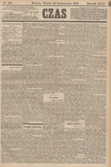 Czas. R.43, Ner 248 (28 października 1890)