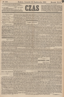Czas. R.43, Ner 250 (30 października 1890)