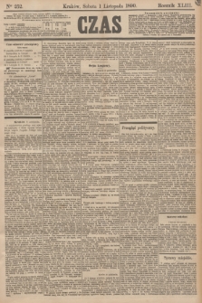 Czas. R.43, Ner 252 (1 listopada 1890)