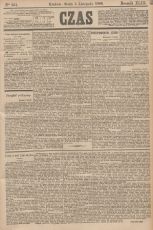 Czas. R.43, Ner 254 (5 listopada 1890)