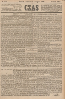 Czas. R.43, Ner 258 (9 listopada 1890)