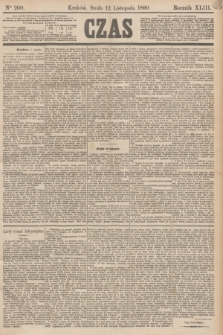 Czas. R.43, Ner 260 (12 listopada 1890)