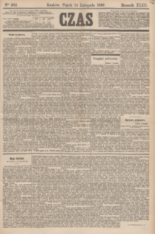 Czas. R.43, Ner 262 (14 listopada 1890)