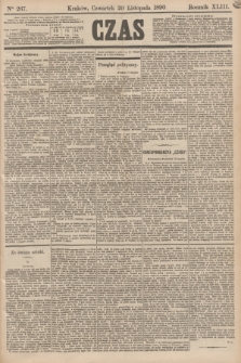 Czas. R.43, Ner 267 (20 listopada 1890)