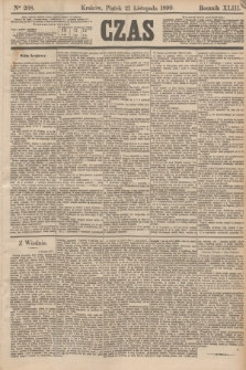 Czas. R.43, Ner 268 (21 listopada 1890)