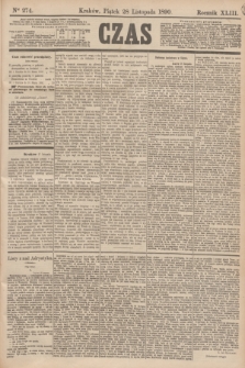 Czas. R.43, Ner 274 (28 listopada 1890)