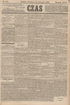 Czas. R.43, Ner 276 (30 listopada 1890)
