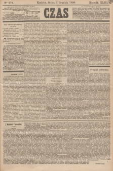 Czas. R.43, Ner 278 (3 grudnia 1890)