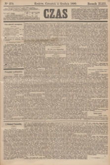 Czas. R.43, Ner 279 (4 grudnia 1890)