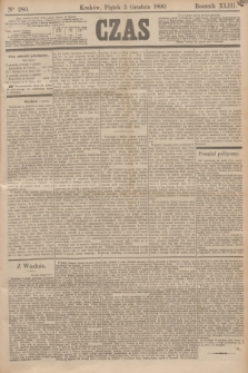 Czas. R.43, Ner 280 (5 grudnia 1890)