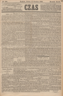 Czas. R.43, Ner 286 (13 grudnia 1890)