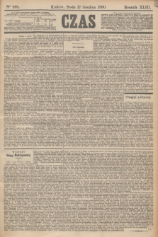 Czas. R.43, Ner 289 (17 grudnia 1890)