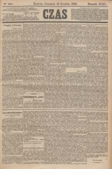 Czas. R.43, Ner 290 (18 grudnia 1890)