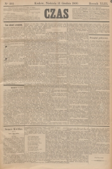 Czas. R.43, Ner 293 (21 grudnia 1890)