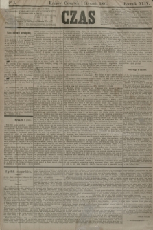 Czas. R.44, Ner 1 (1 stycznia 1891)