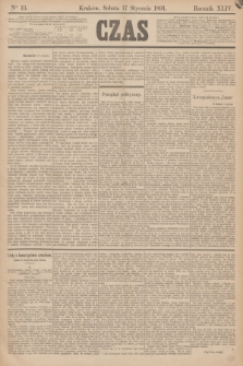 Czas. R.44, Ner 13 (17 stycznia 1891)