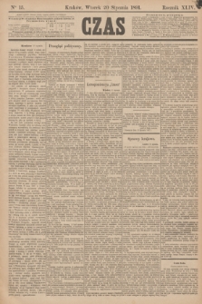 Czas. R.44, Ner 15 (20 stycznia 1891)
