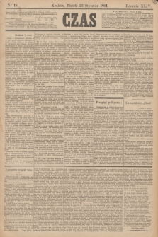 Czas. R.44, Ner 18 (23 stycznia 1891)