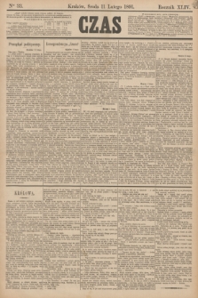 Czas. R.44, Ner 33 (11 lutego 1891)