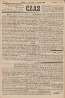 Czas. R.44, Ner 34 (12 lutego 1891)