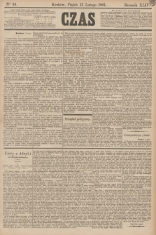 Czas. R.44, Ner 35 (13 lutego 1891)