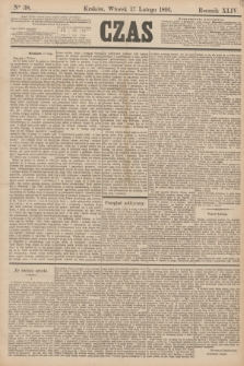 Czas. R.44, Ner 38 (17 lutego 1891)