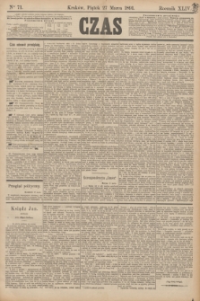 Czas. R.44, Ner 71 (27 marca 1891)