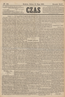 Czas. R.44, Ner 115 (23 maja 1891)
