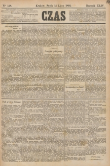 Czas. R.44, Ner 158 (15 lipca 1891)